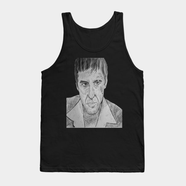 Scarface al pacino Tank Top by Grimspencilart